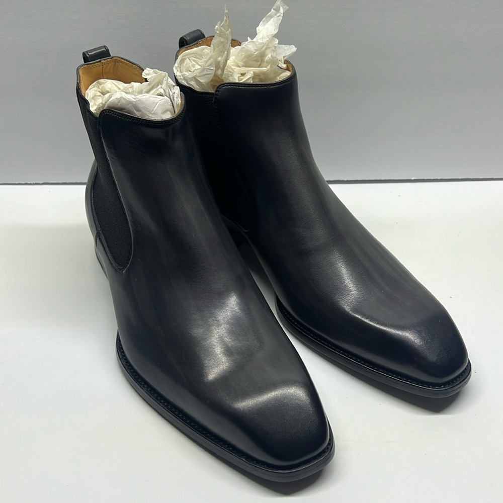 BERLUTI Caractere Capri Leather Chelsea Men’s Boot Size 8 black gray